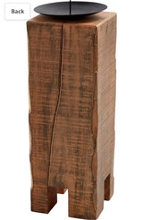Large Wooden Candlestick holder