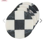 Circle Checkered Coasters
