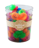 Bucket of light up Caterpillar Toys
