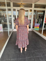 Floral belted Whitney dress