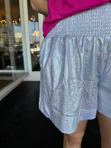 Silver Sparkle Shorts