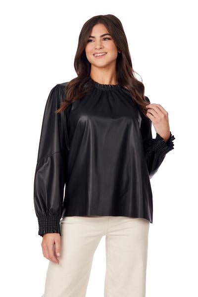 Putnam Leather Top Black