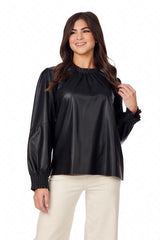 Putnam Leather Top Black