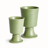 Napa Green Kelcy Footed Cachepot
