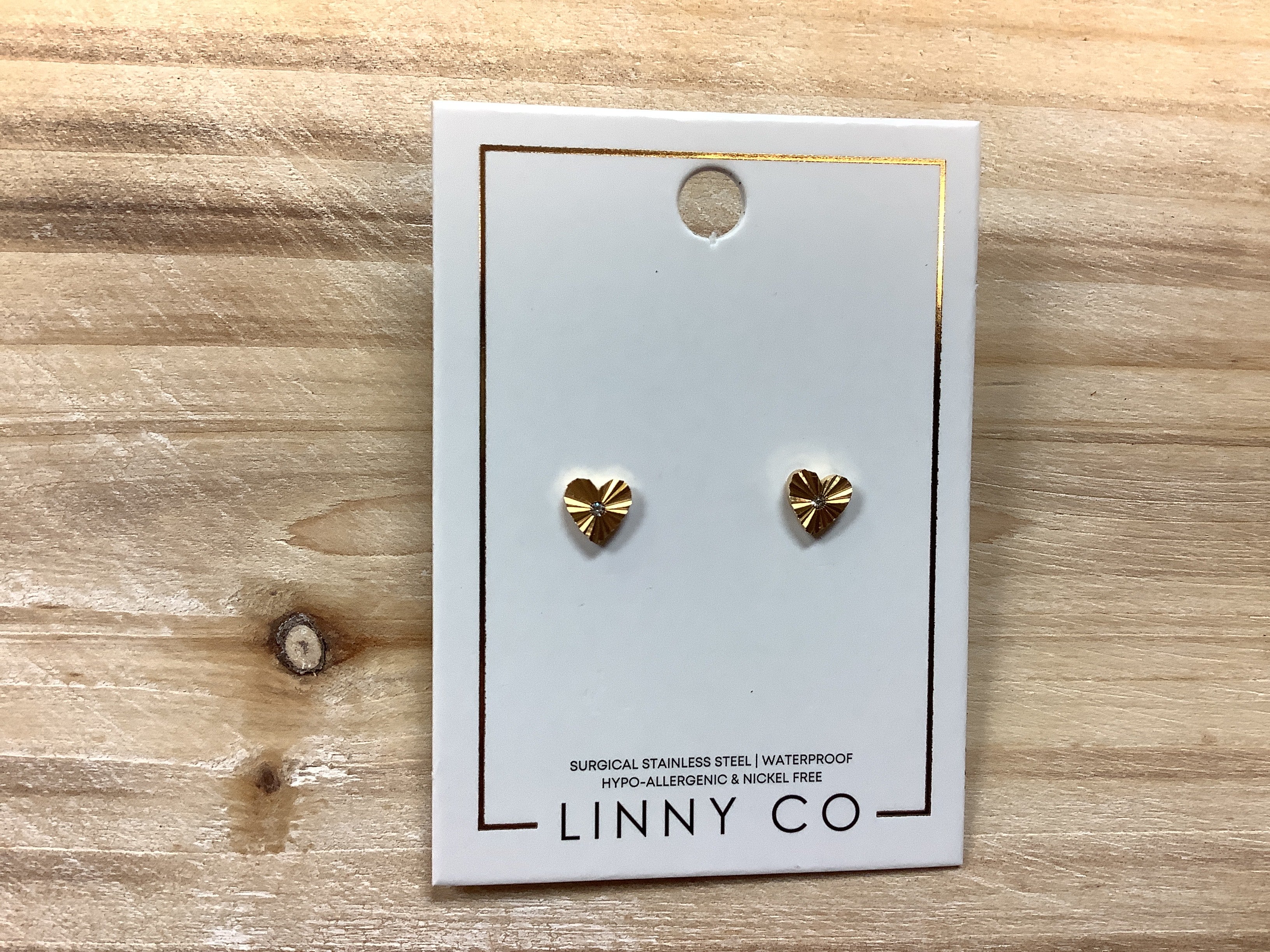 Linny Co Andrea Heart Earrings
