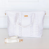 Ruffled Nylon Tote Bag