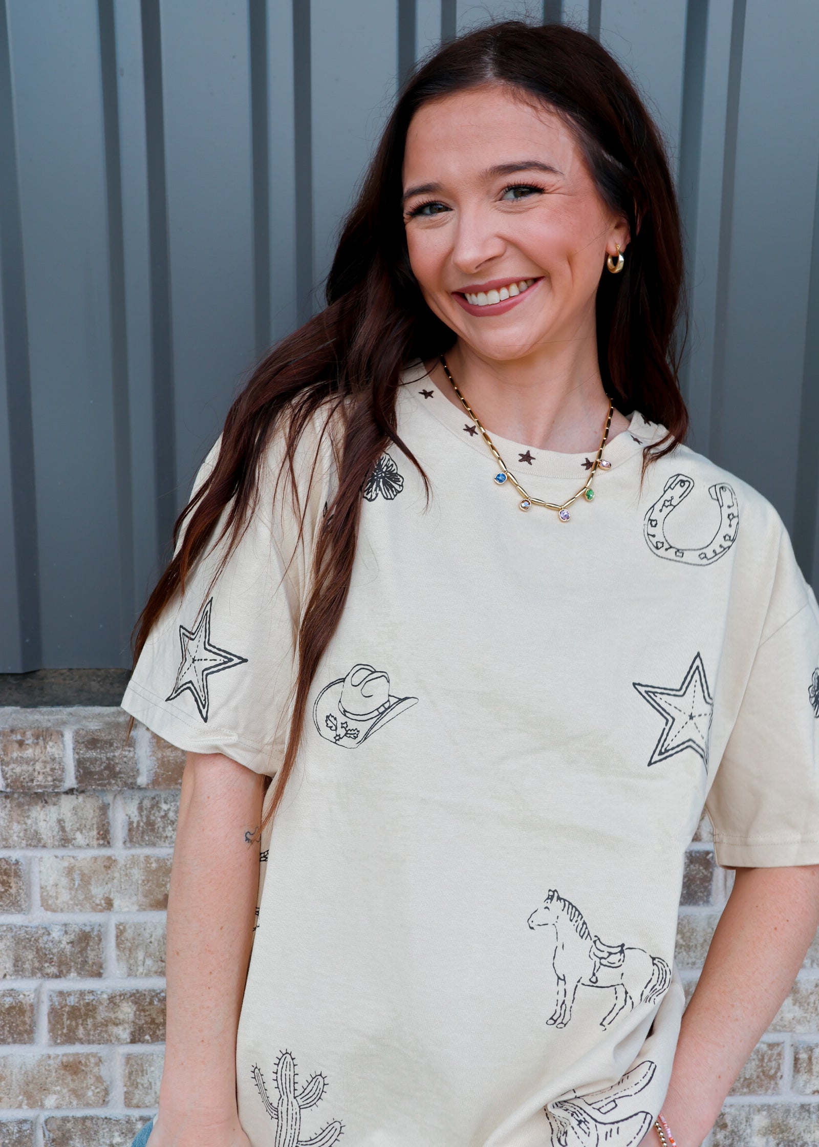 Lainey Western Tee