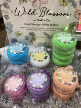 Wild Blossom Soap Sponge and Body Buffer
