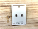 Linny Co Madison Silver Clear Earrings