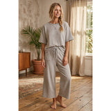 Striped Knit Top and Pants Set