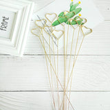 Card Holder Sticks - Metal, Heart and Round Shape