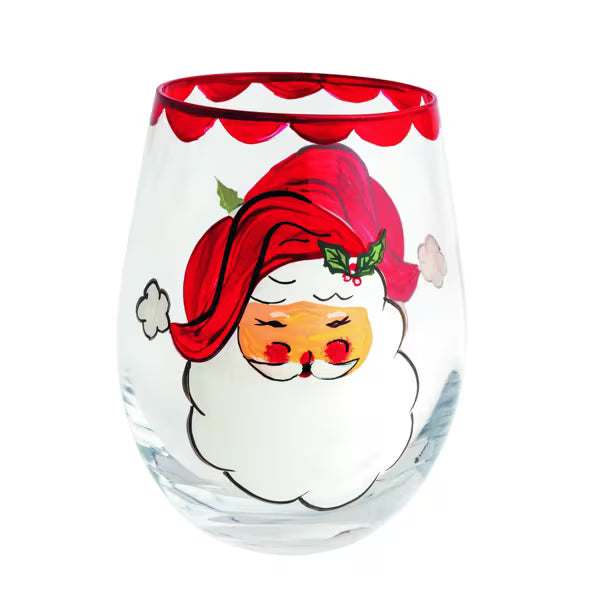 Christmas Painted Wine Glasses