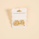 Golden Ruffle Earrings