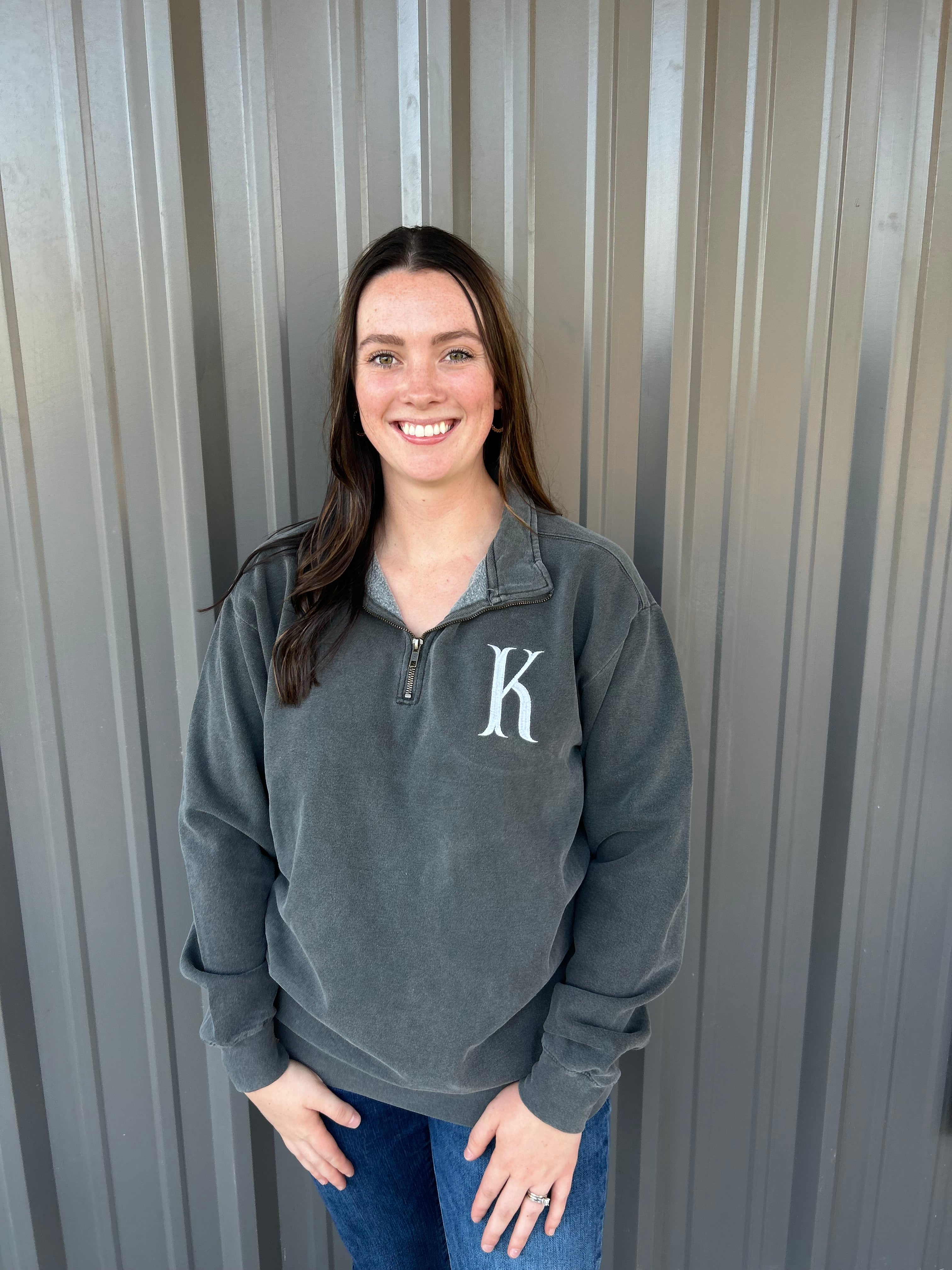 Monogrammed Comfort Colors Quarter Zip