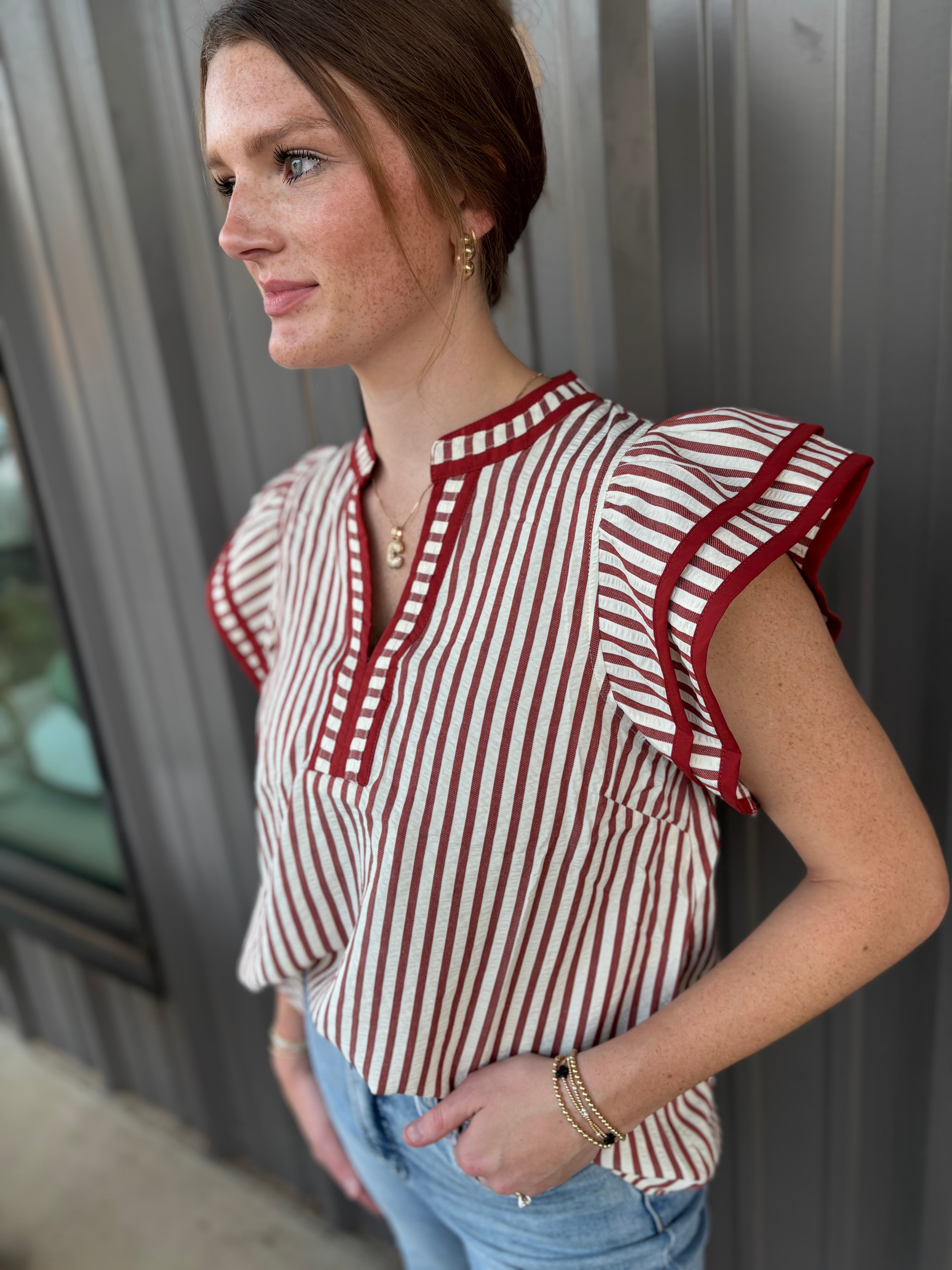 Larissa Striped Top