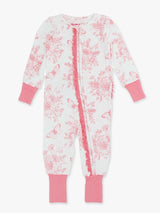 Bubblegum Pink Butterfly Toile One Piece PJs