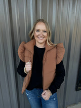 Mocha Puff Vest