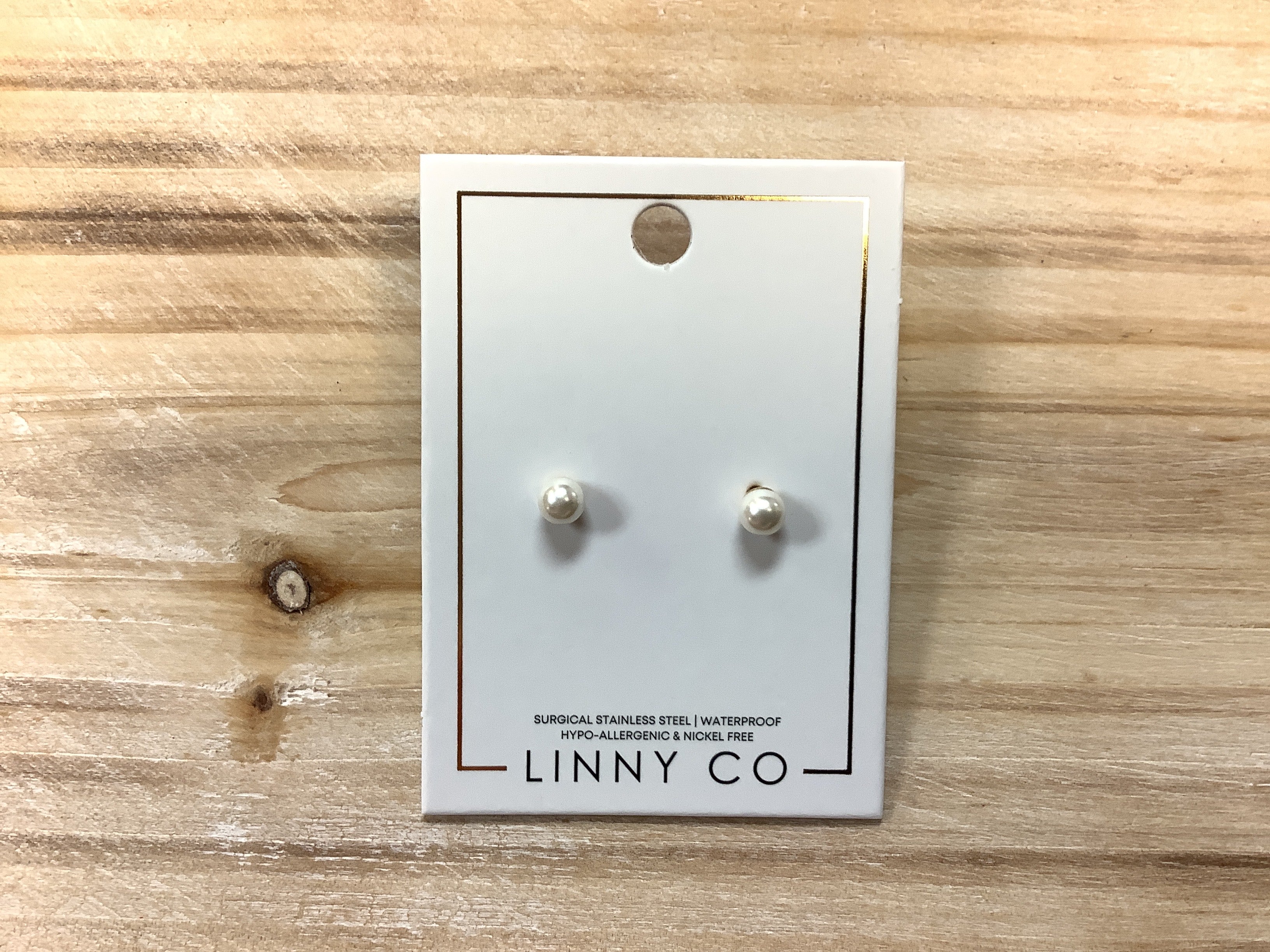 Linny Co Payton Pearl 5mm Earrings