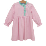 Scarlett Dress-Light Pink Stripe/Mint