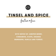 Tinsel & Spice Glimmer Inverted Candle