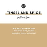 Tinsel & Spice Glimmer Inverted Candle