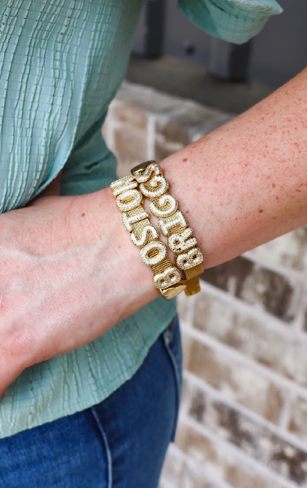 Savvy Bling - Watch Band ONLY not Initials GOLD