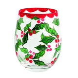 Christmas Painted Wine Glasses