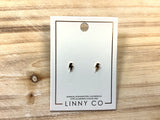 Linny Co Micro Lightening Bolt Earrings