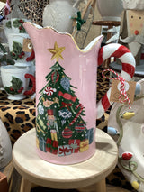 Christmas Tree Candy Handle Pitcher