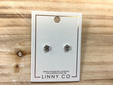 Linny Co Rose Silver Earrings