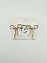 Pearl Bow Earring