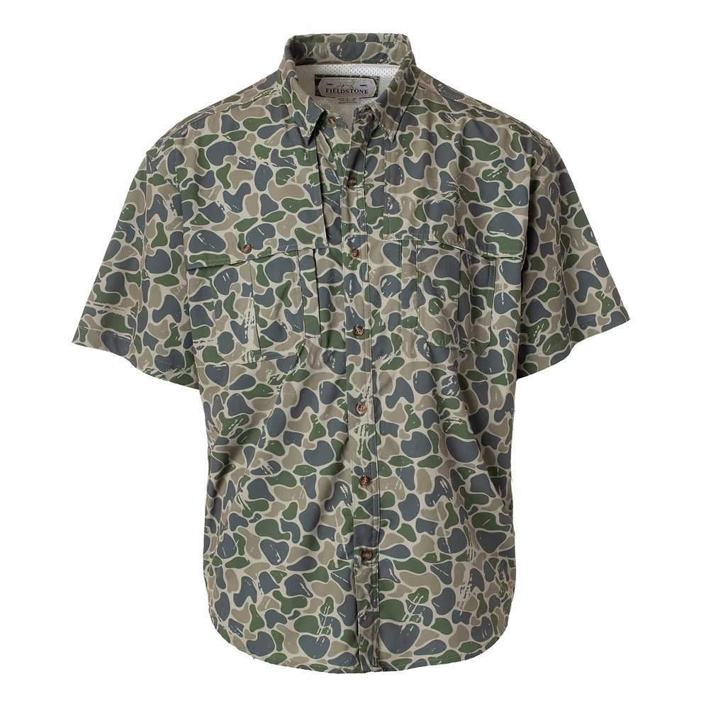Fieldstone Backwoods Camo Youth Button Up
