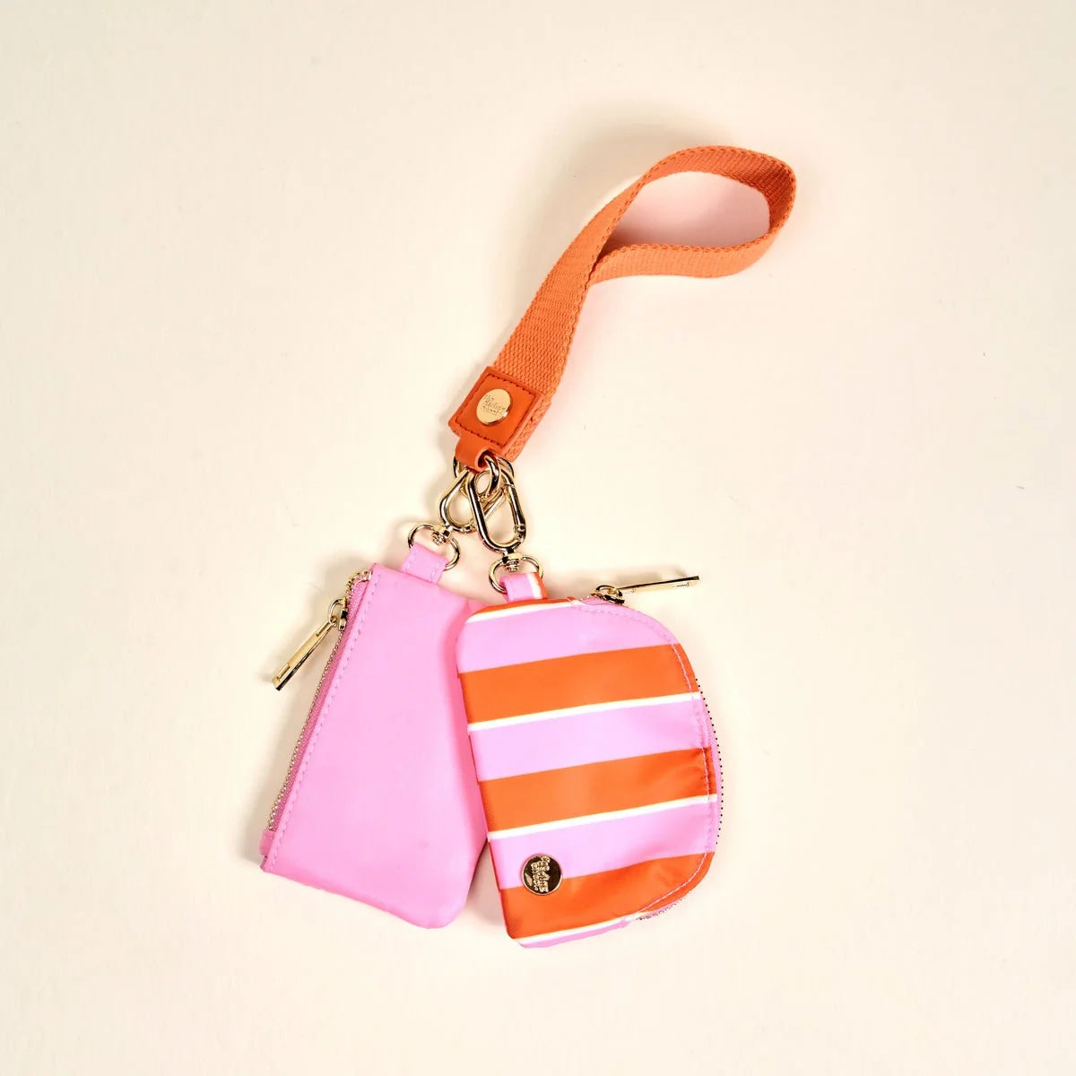 Sicily Stripes Pink Duo Wristlet