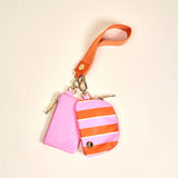 Sicily Stripes Pink Duo Wristlet