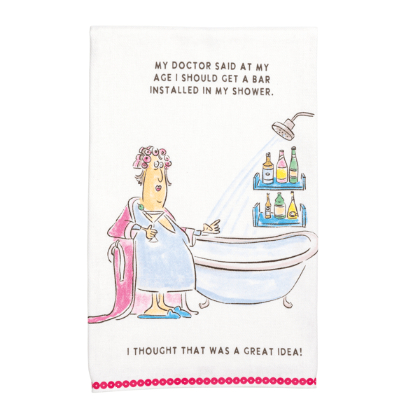 Bar Glitter Birthday Towel