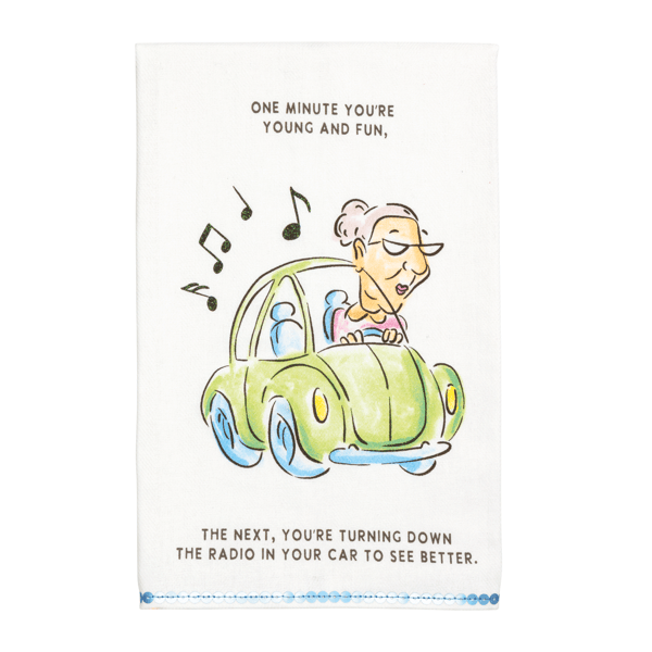 Car Glitter Birthday Towel