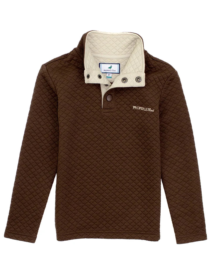 Boys Brown Club Pullover