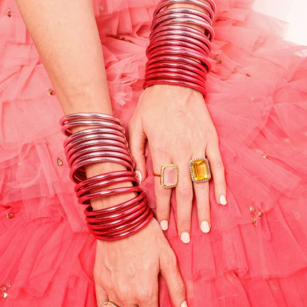 Carousel Pink Serenity Prayer Bangles