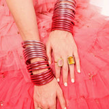 Carousel Pink Serenity Prayer Bangles