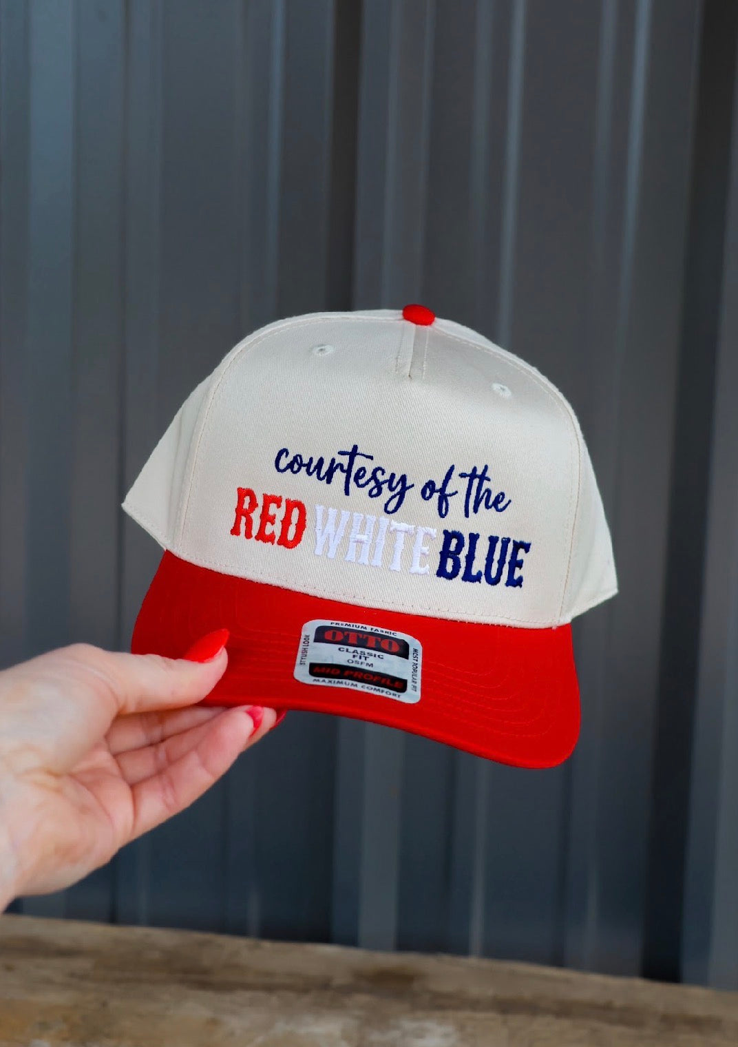 Courtesy Of The RW+B Embroidered Cap