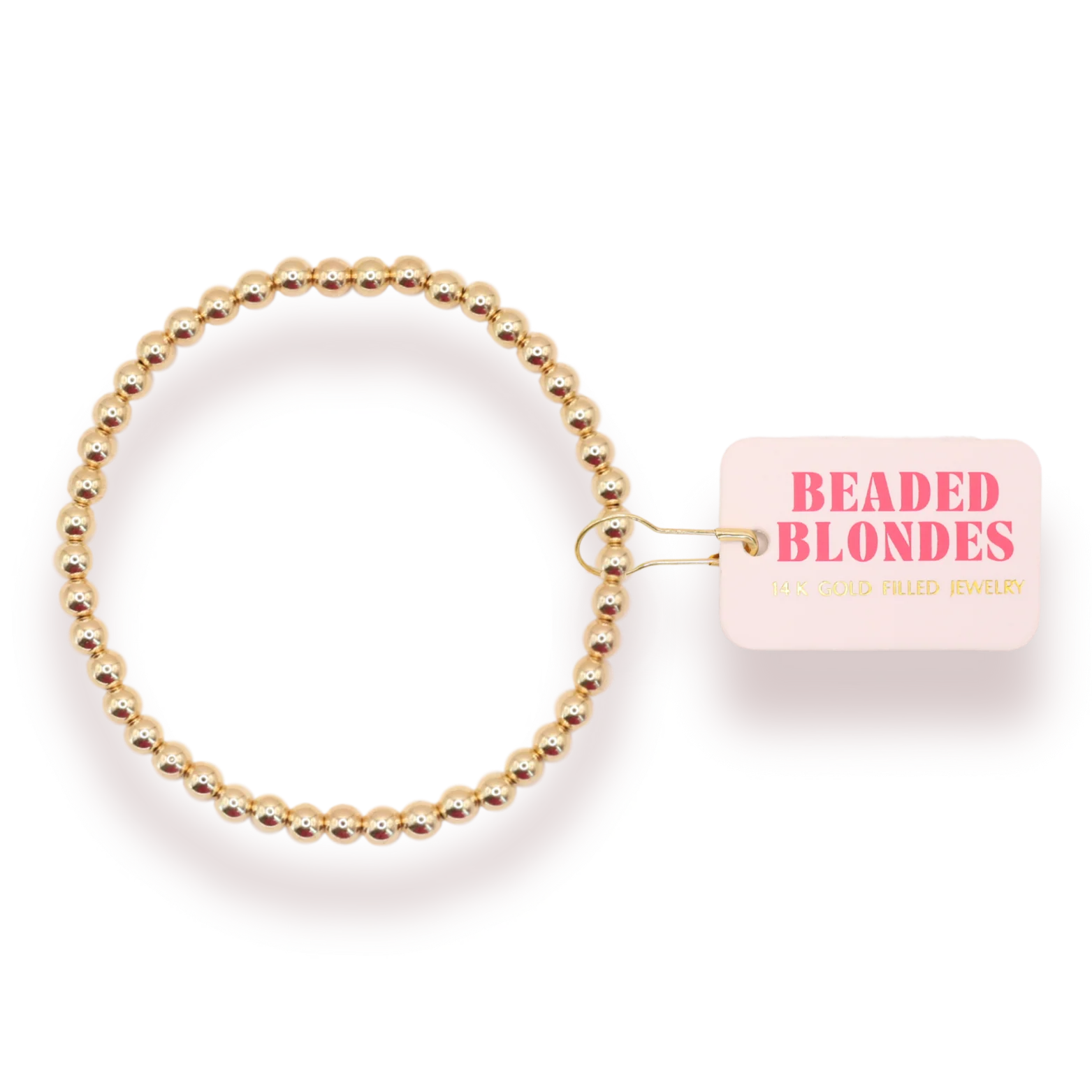 BB 4MM Gold Bracelet