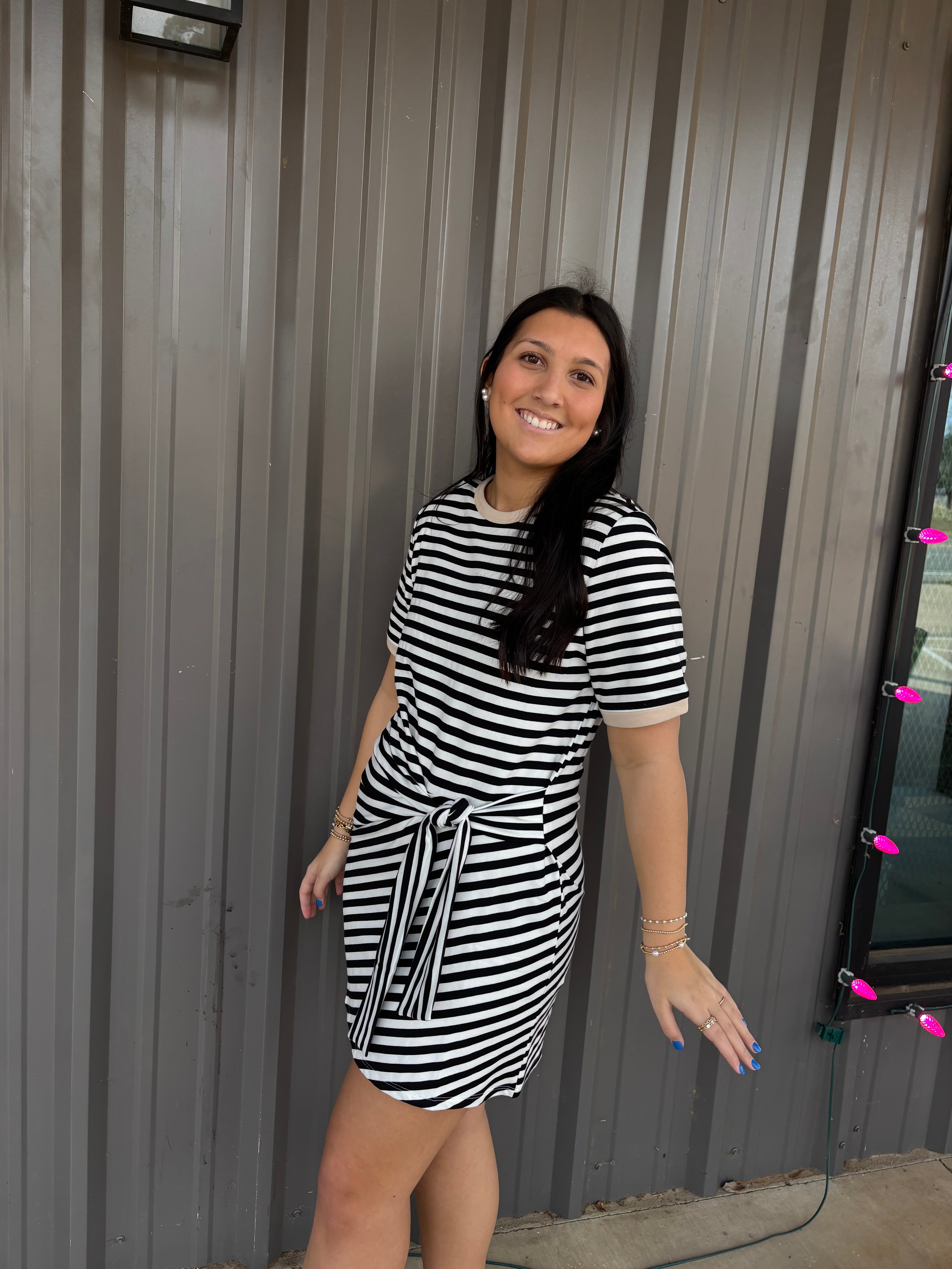 Keslie Striped Dress