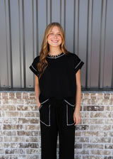 Shelly Scuba Raw Edge Lounge Set