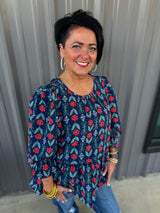 Pierce Flounce Top NV