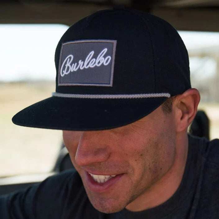 BURLEBO Black Rope Hat