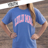 Youth Polka Dot Blue Comfort Colors Tee