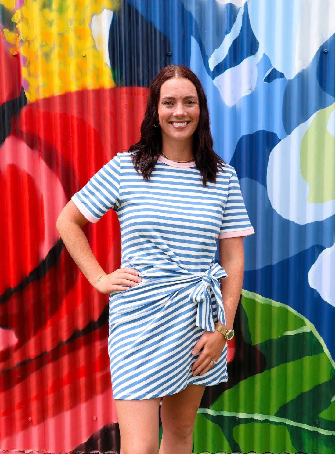 Keslie Striped Dress
