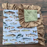Gone Fishing Car Seat Blanket