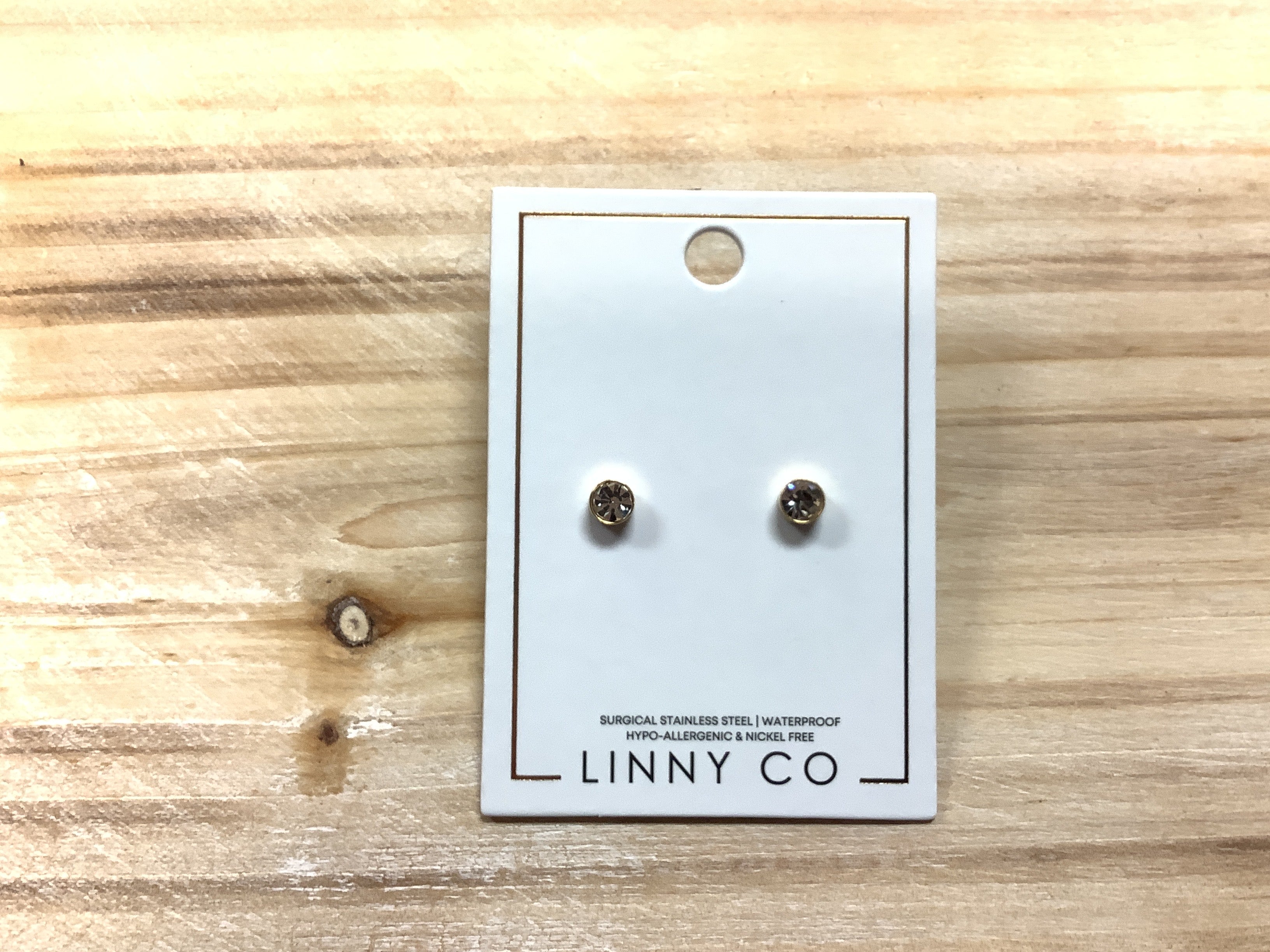 Linny Co Juliet Clear Eaarings