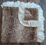 Doe Print Car Seat Blanket